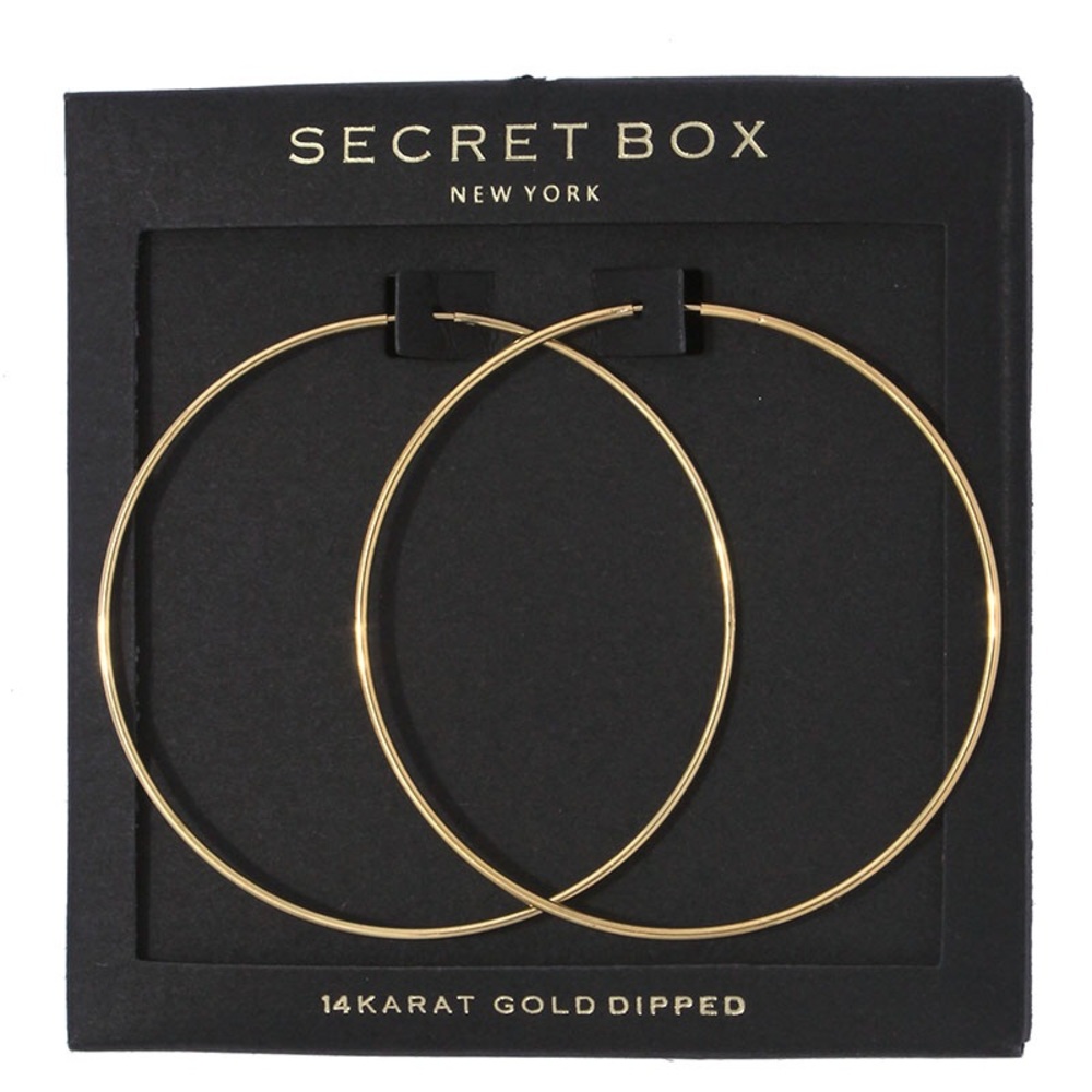 14k gold dipped hoop earrings